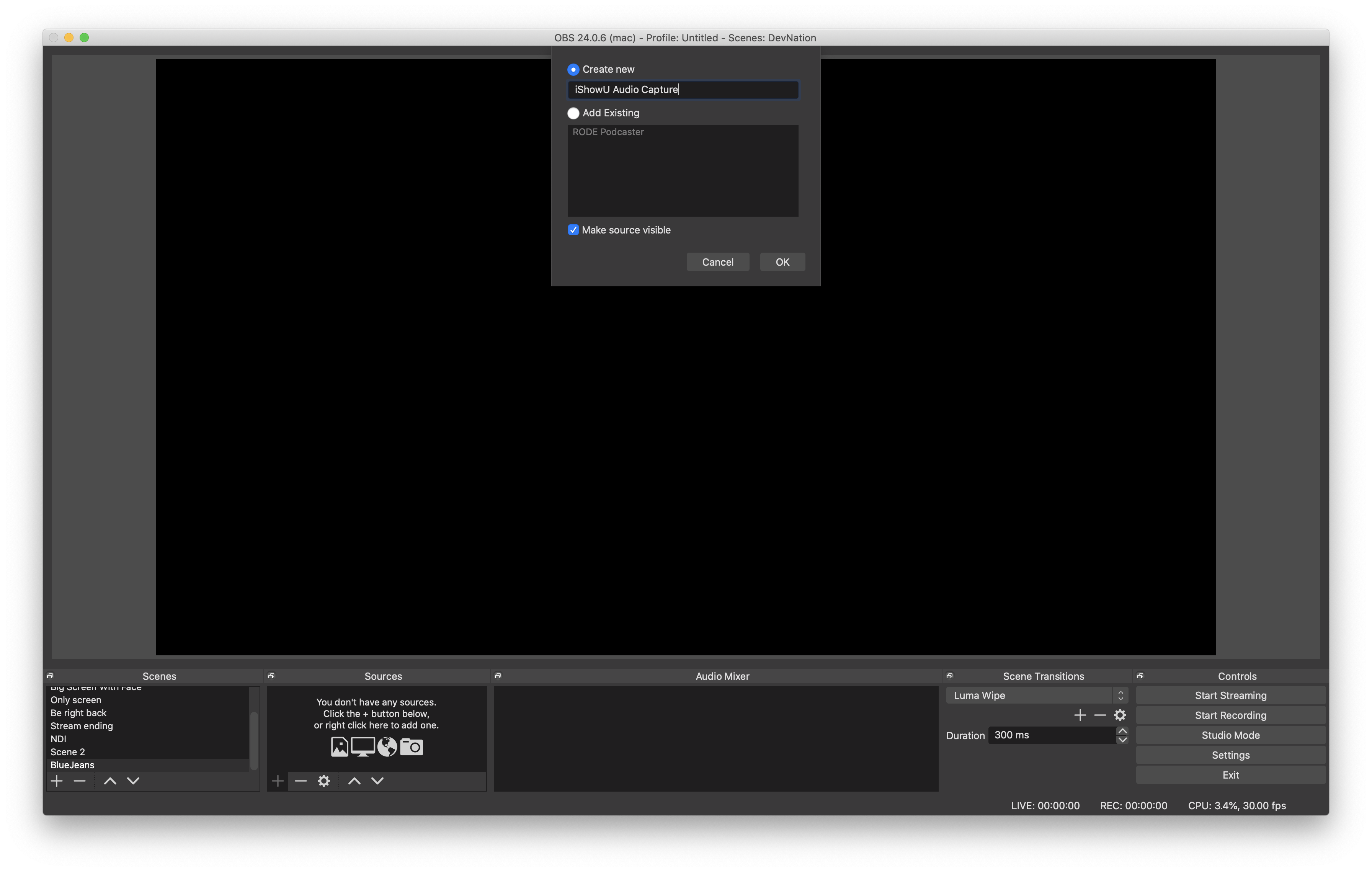 ishowu audio capture tutorial obs